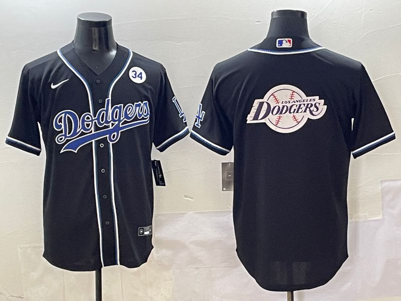 Men Los Angeles Dodgers Blank Black Three generations Nike 2025 MLB Jersey style 28